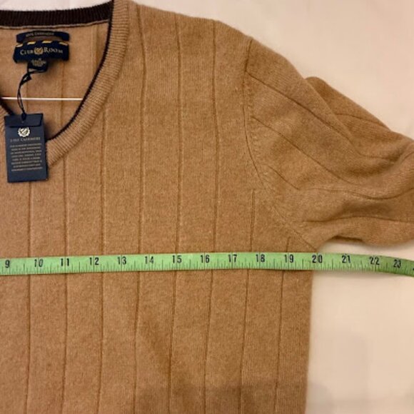 Club Room 100% Cashmere V-Neck Sweater - Picture 9 of 12